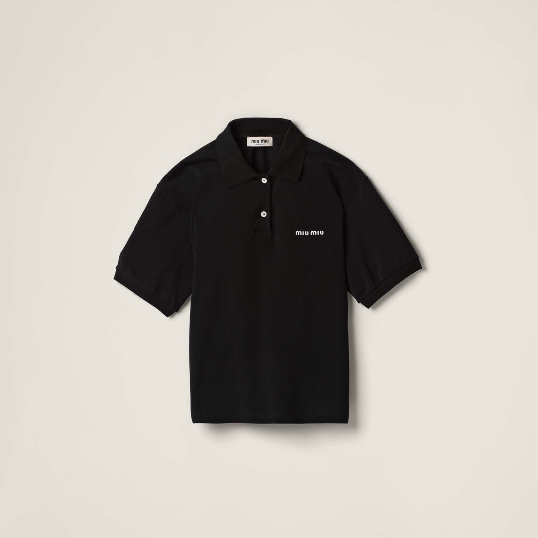 P289 MM刺绣POLO衫黑色(Women)
