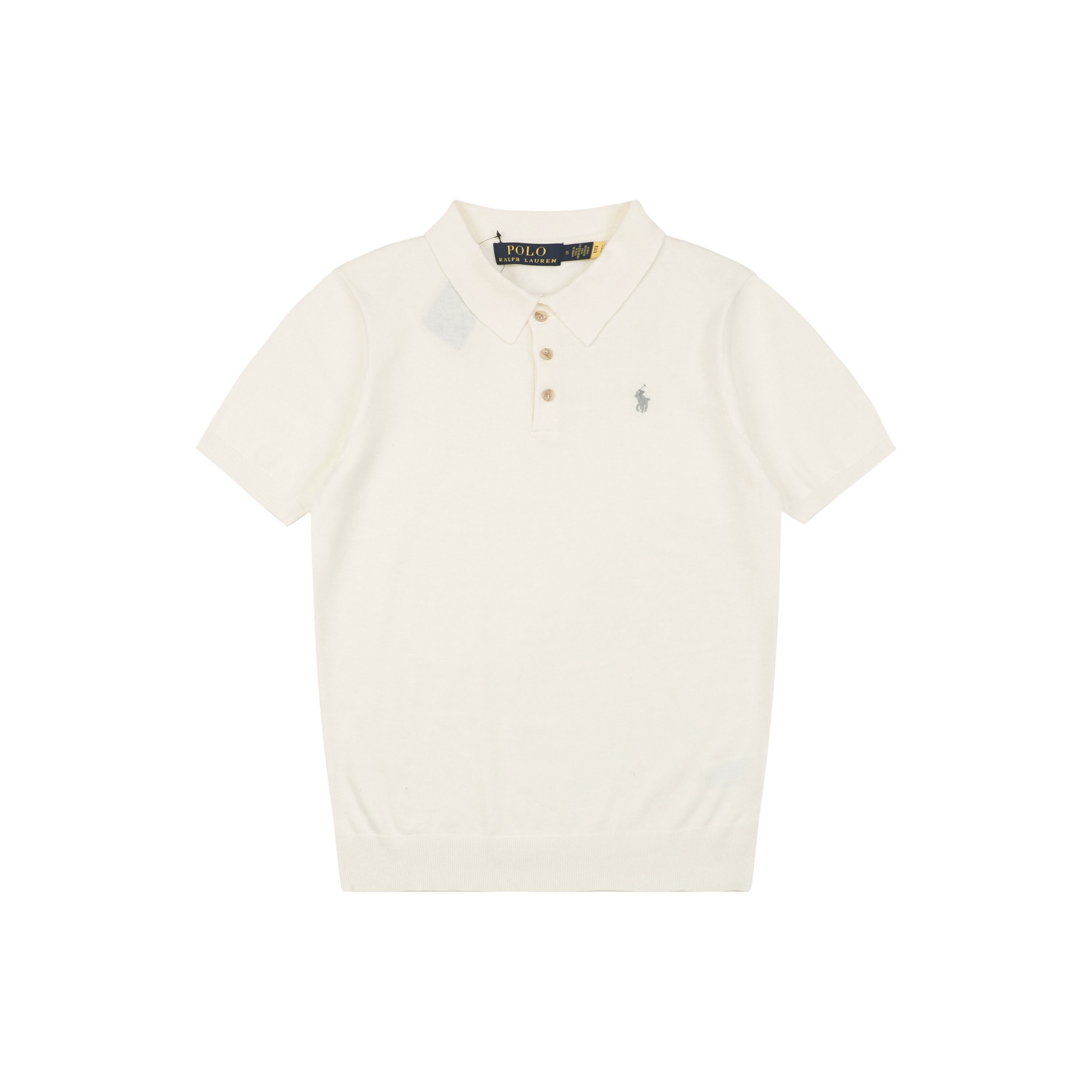 P209 小马平纹POLO衫 白色