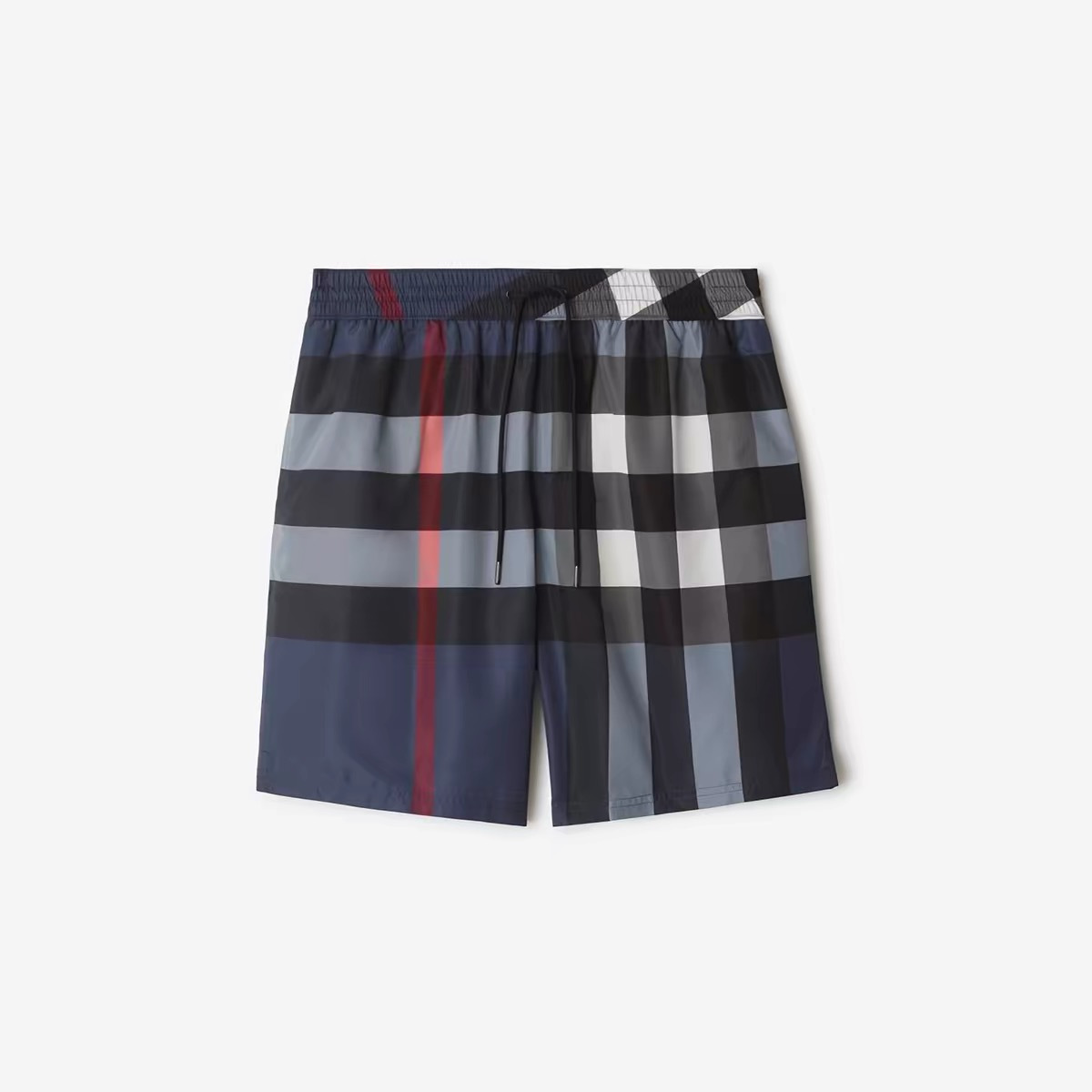 P309 Plaid shorts in blue