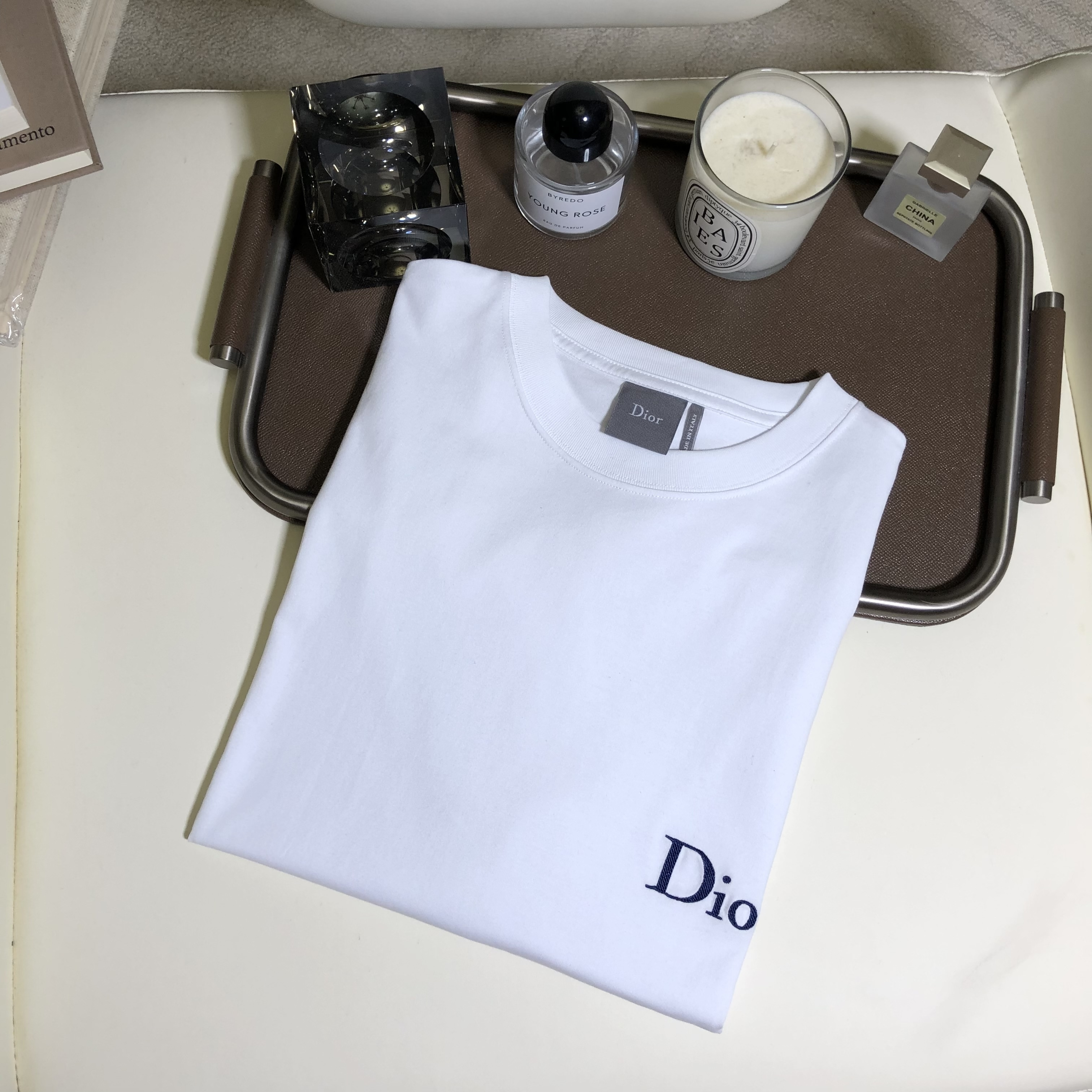 P229 Blue embroidered T-shirt