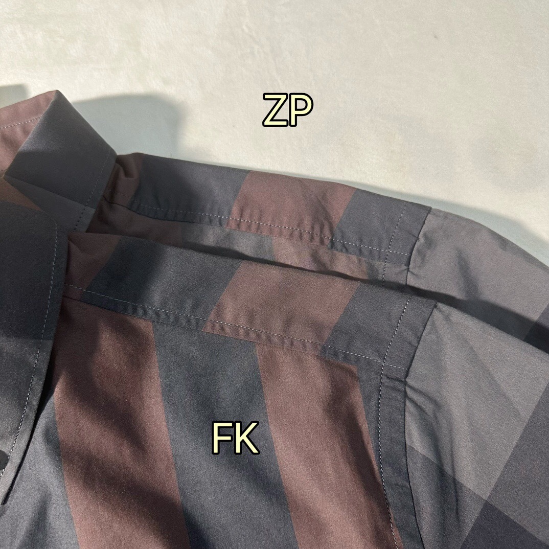 P389 BR渐变格子衬衫咖色 · image 17