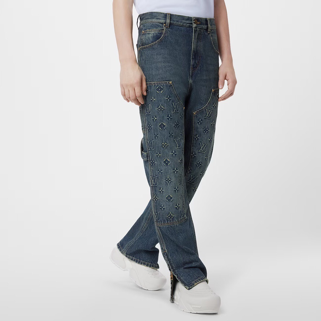 P789 提花压纹拼接牛仔裤 · image 20