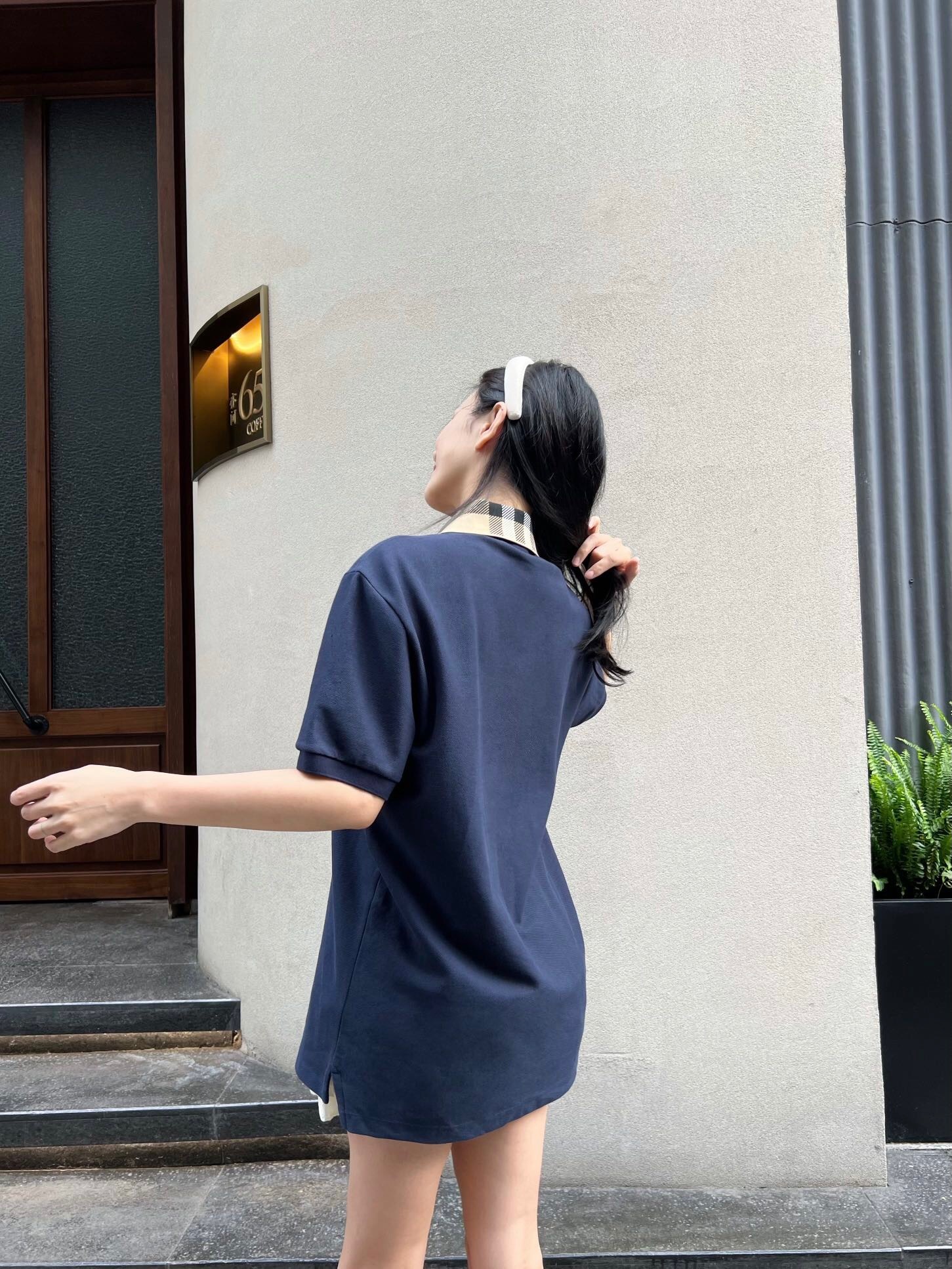 P299 格纹领POLO衫 深蓝色 · image 18