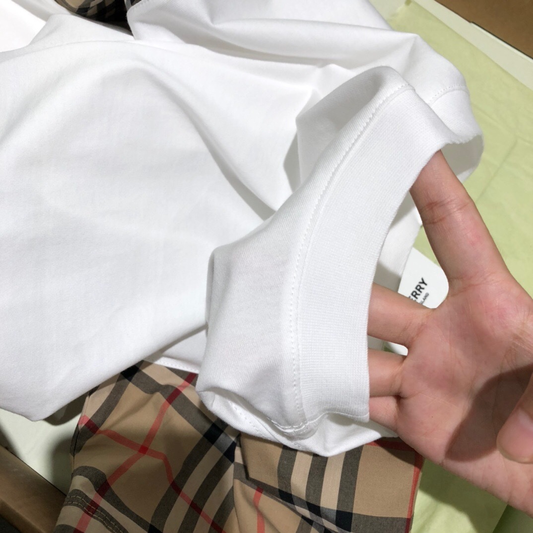 P209 格子衣袖短袖 白色 · image 7
