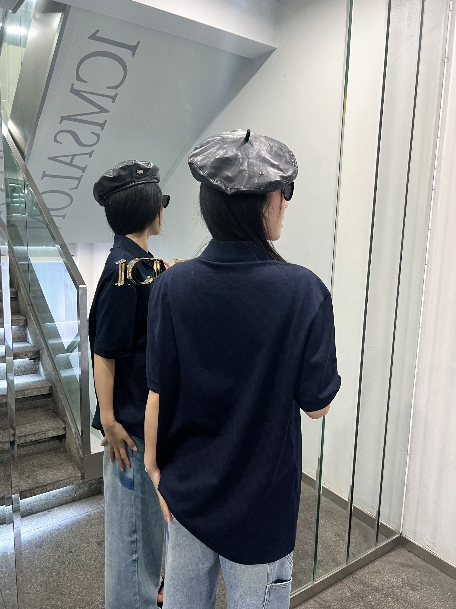 P289 棋盘格提花POLO衫深蓝色 · image 17