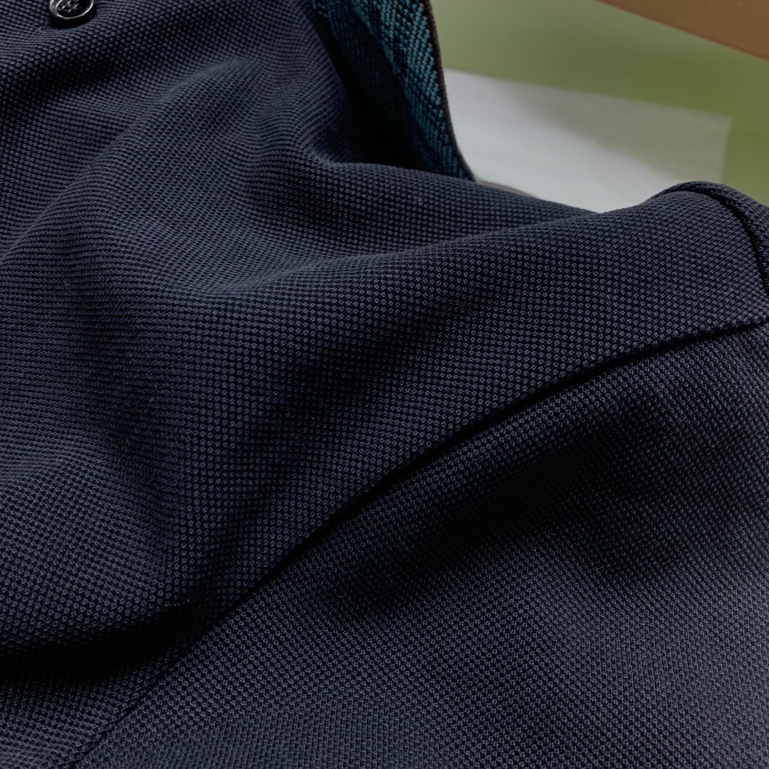 P289 BR厚款格纹领POLO黑色 · image 11