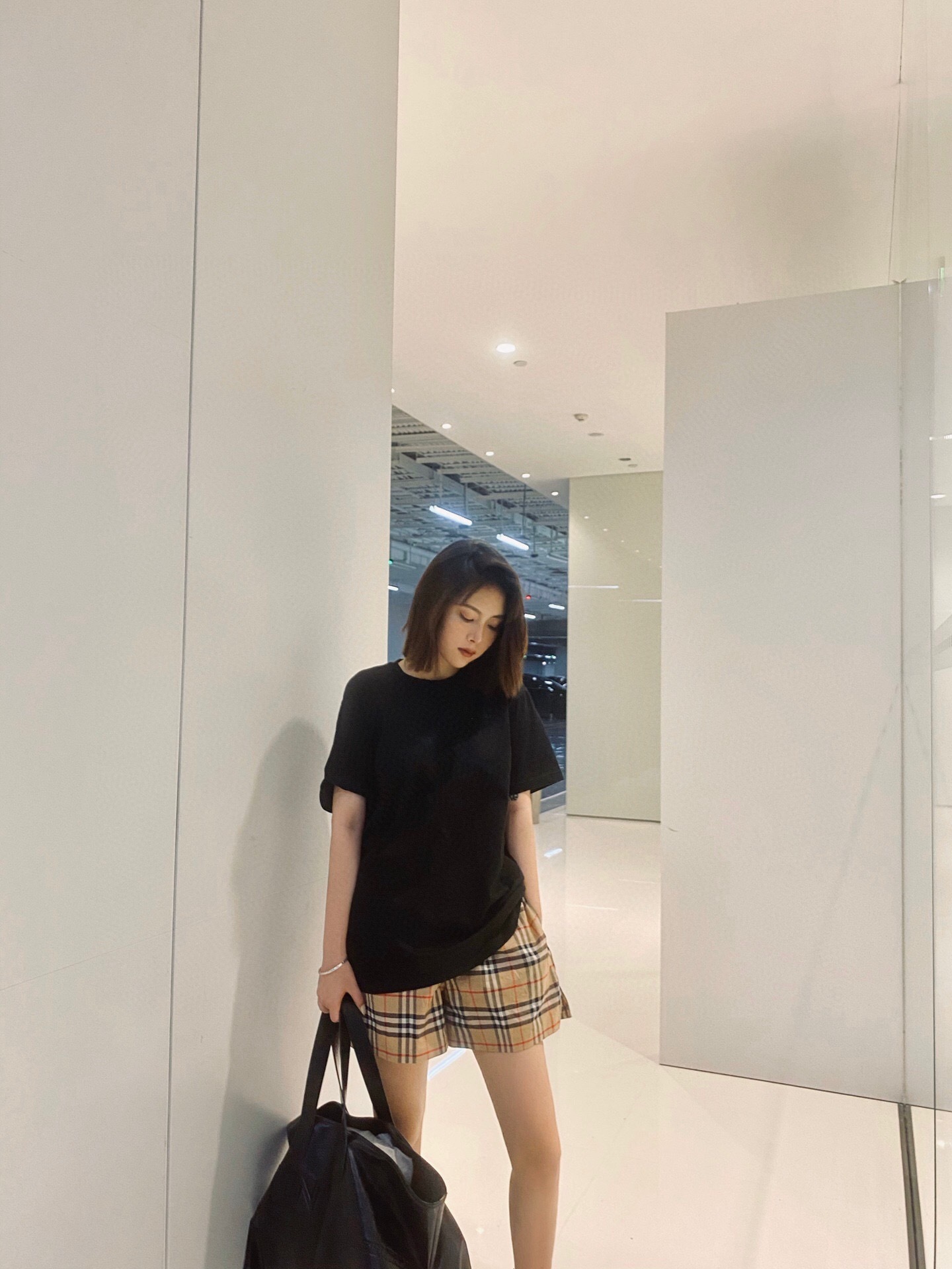 P319 白边格子短裤（Women） · image 23