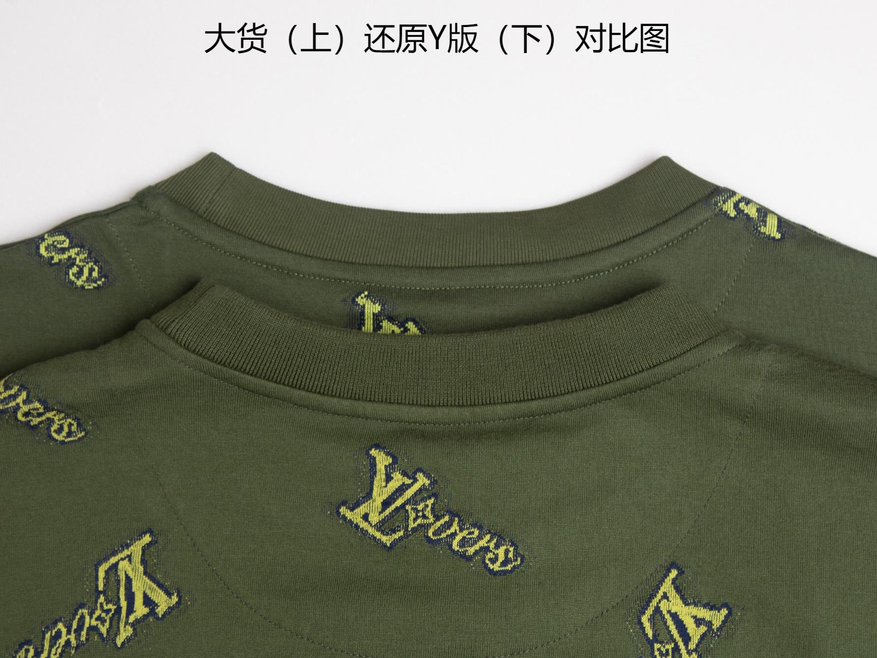 P359 提花棉质T恤 绿色 · image 7