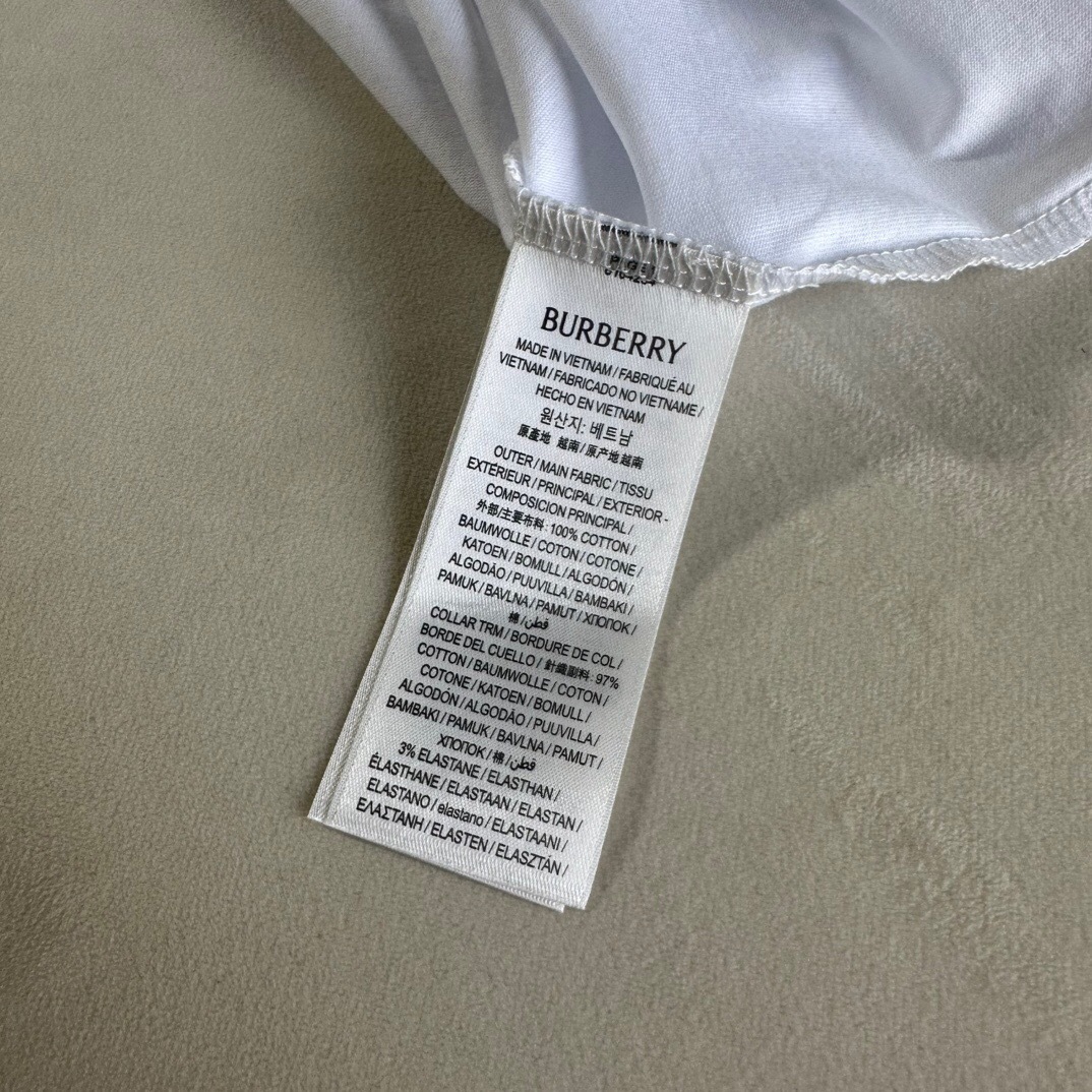 P209 BU金色字母印花T恤  白色 · image 11