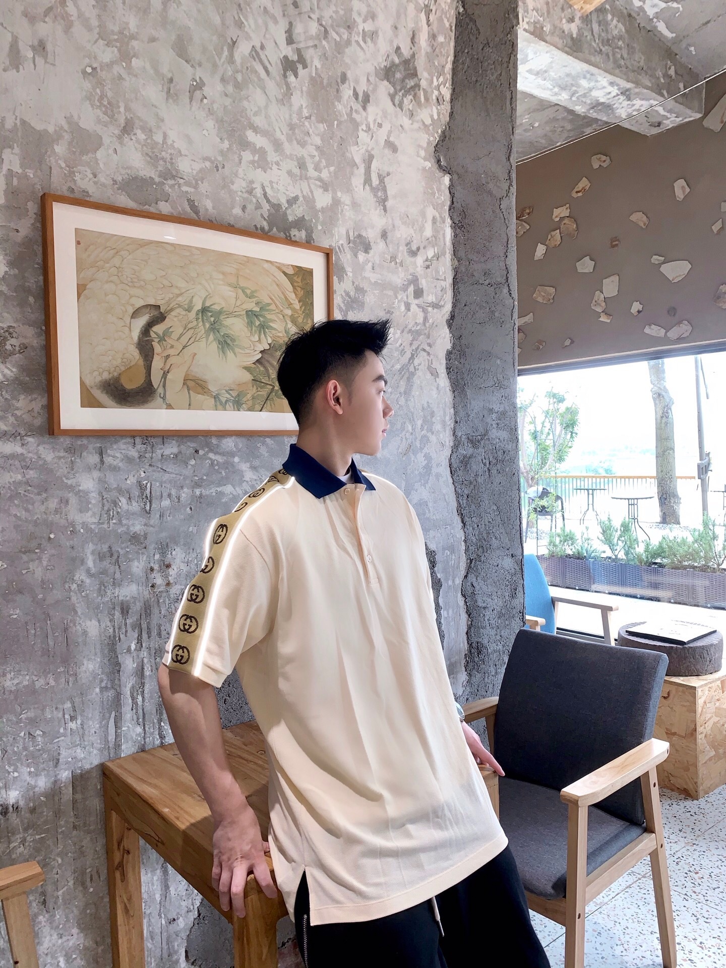 P289 G反光polo 杏色 · image 14