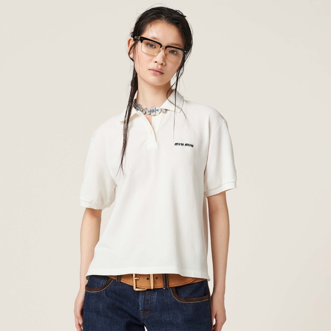 P289 MM刺绣POLO衫白色(Women) · image 12