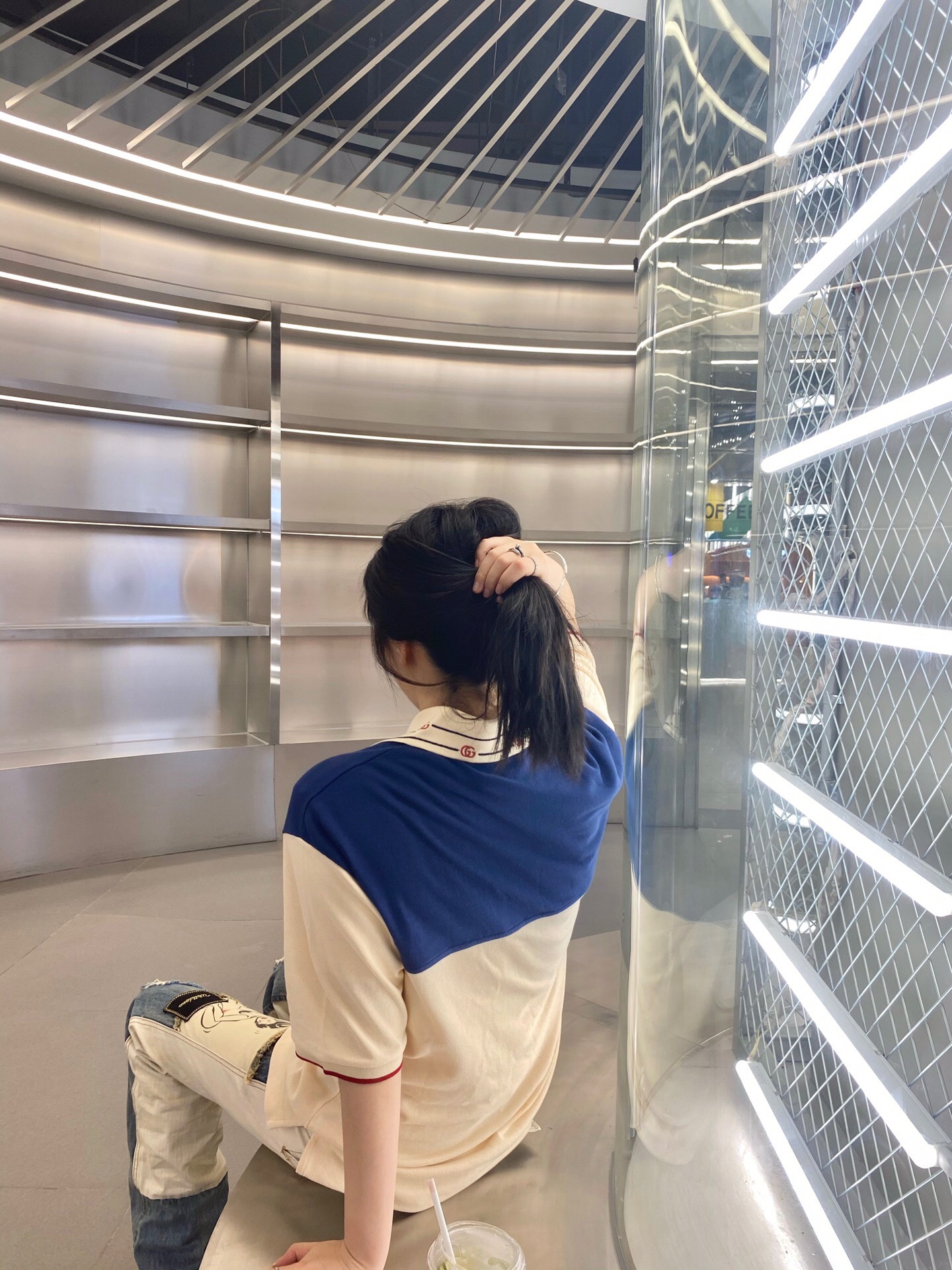 P289 G刺绣蓝拼接POLO衫 · image 18