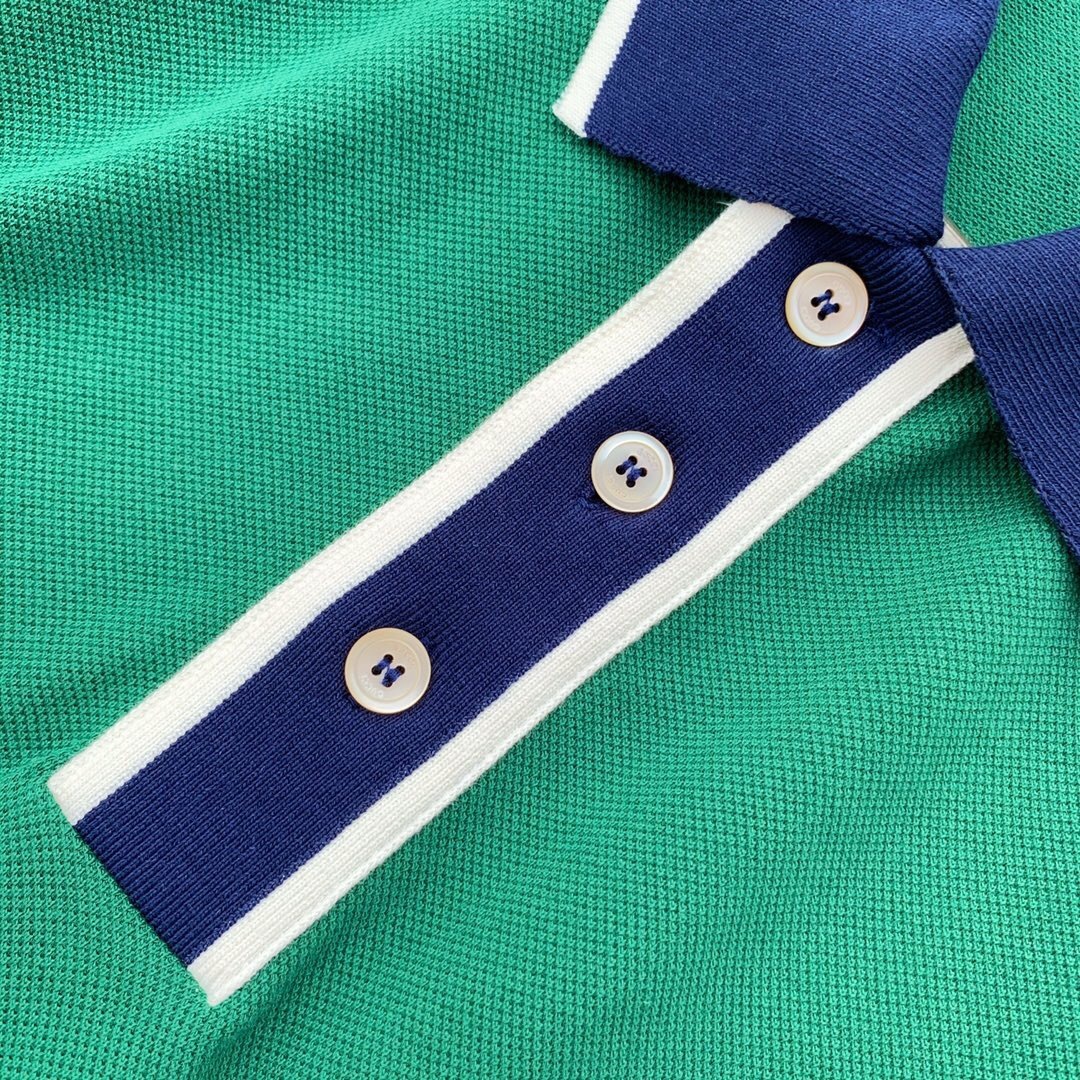 P289 绿色蓝白条POLO衫 · image 8