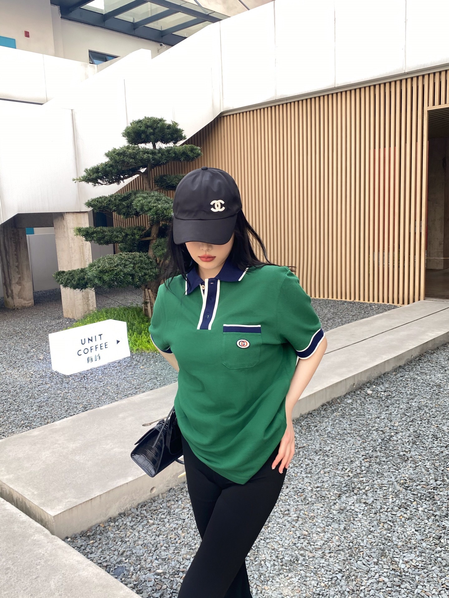 P289 绿色蓝白条POLO衫 · image 20
