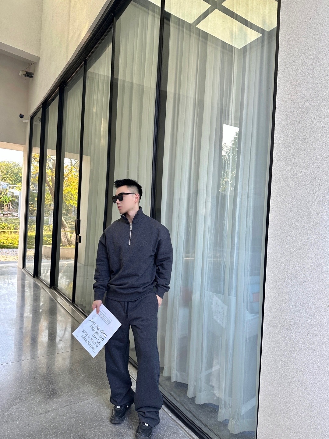 P389 DR深灰cd刺绣长裤 · image 18
