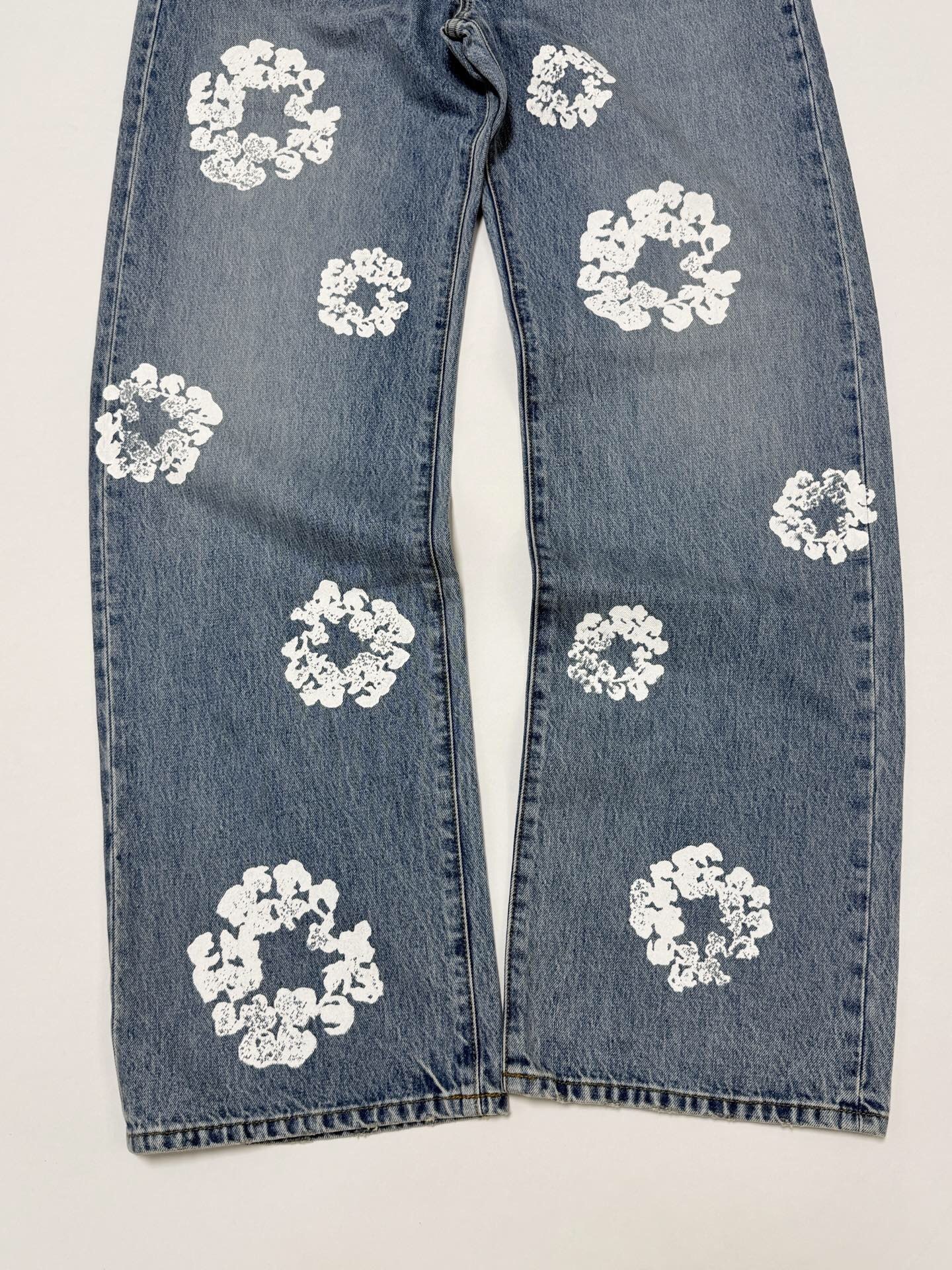 P339 丹宁棉花牛仔裤蓝色 · image 6