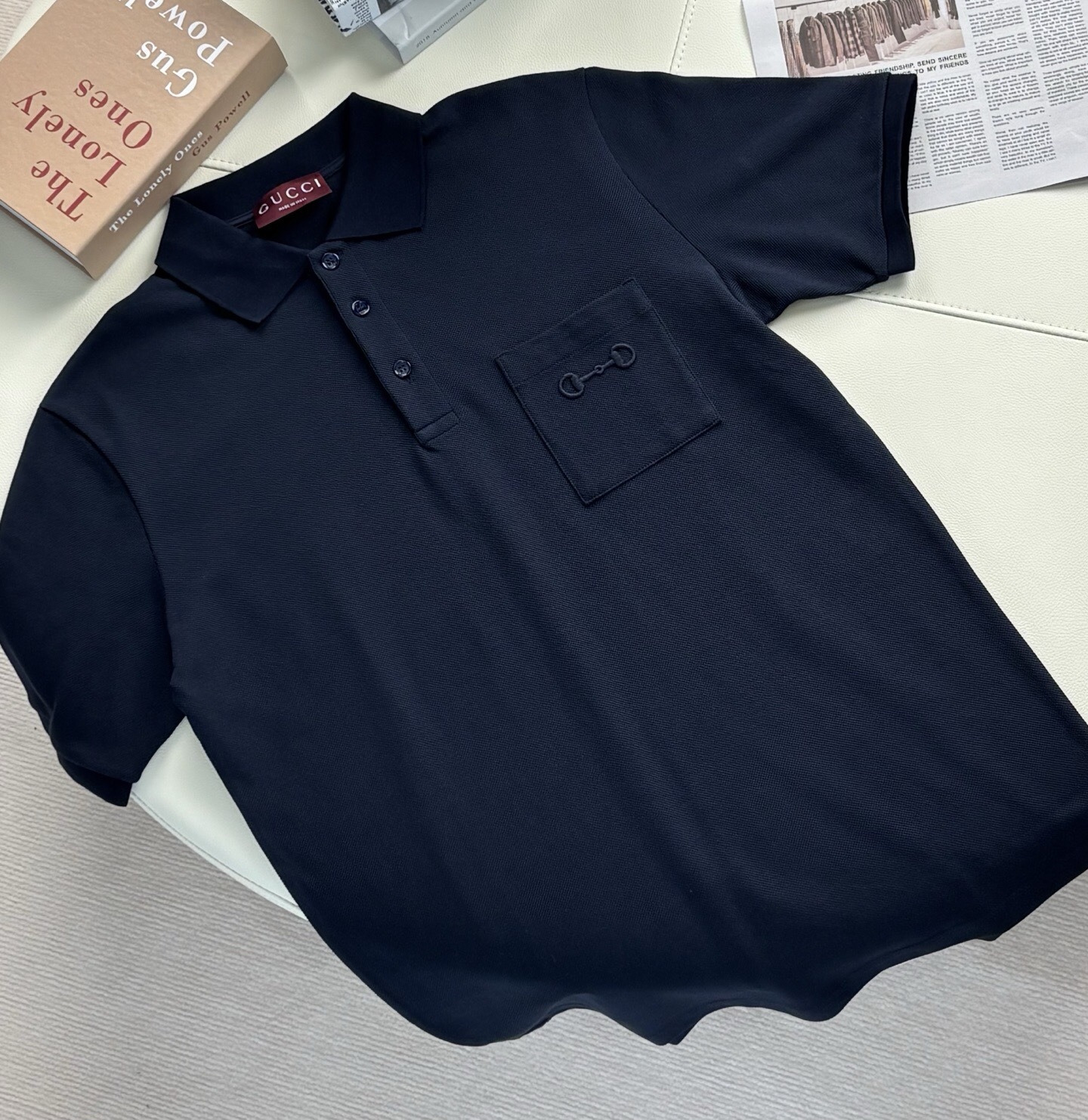 P299 藏青色马衔扣刺绣polo · image 12