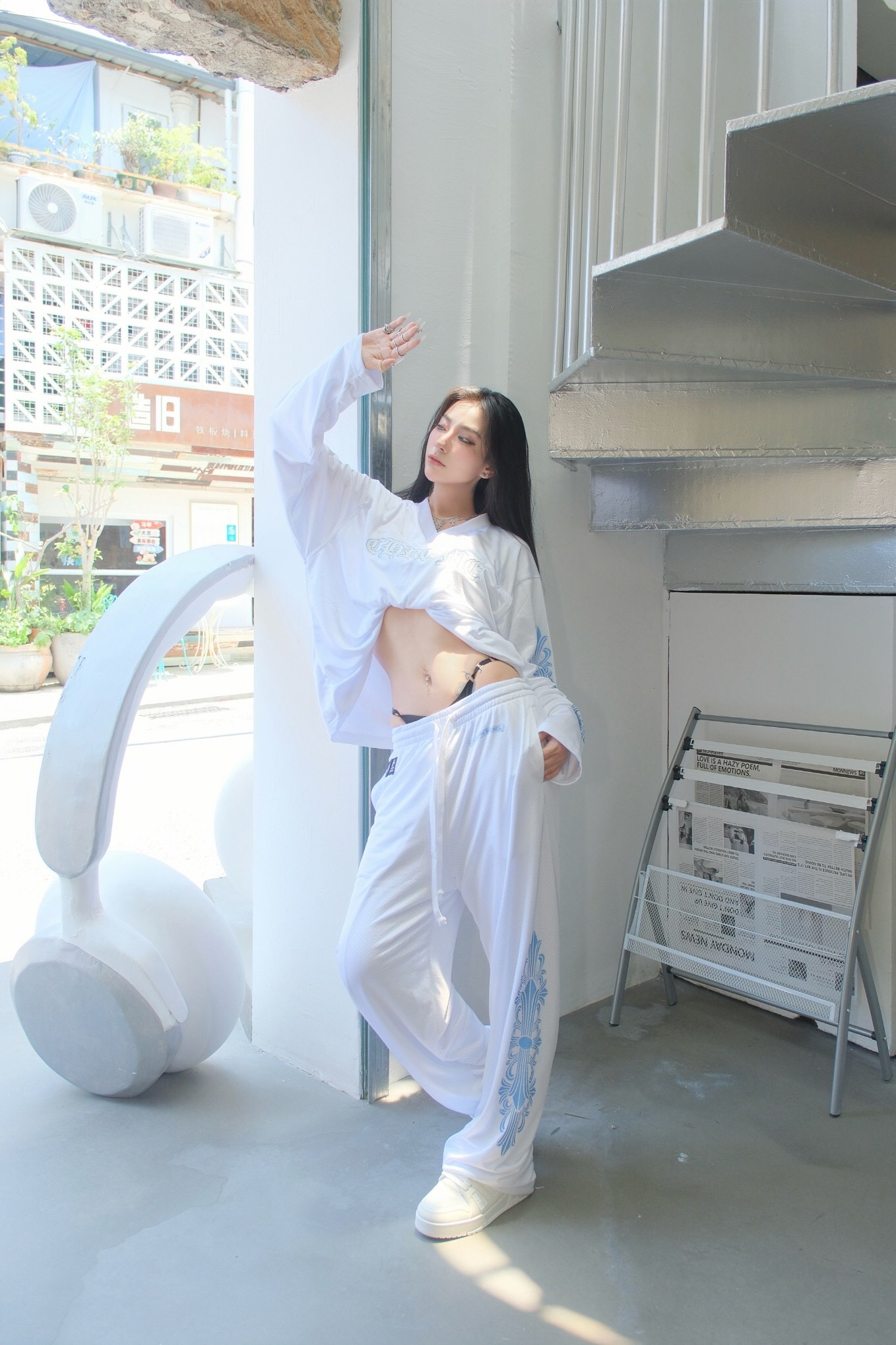 P459 白色网眼棒球服棉伦 · image 11