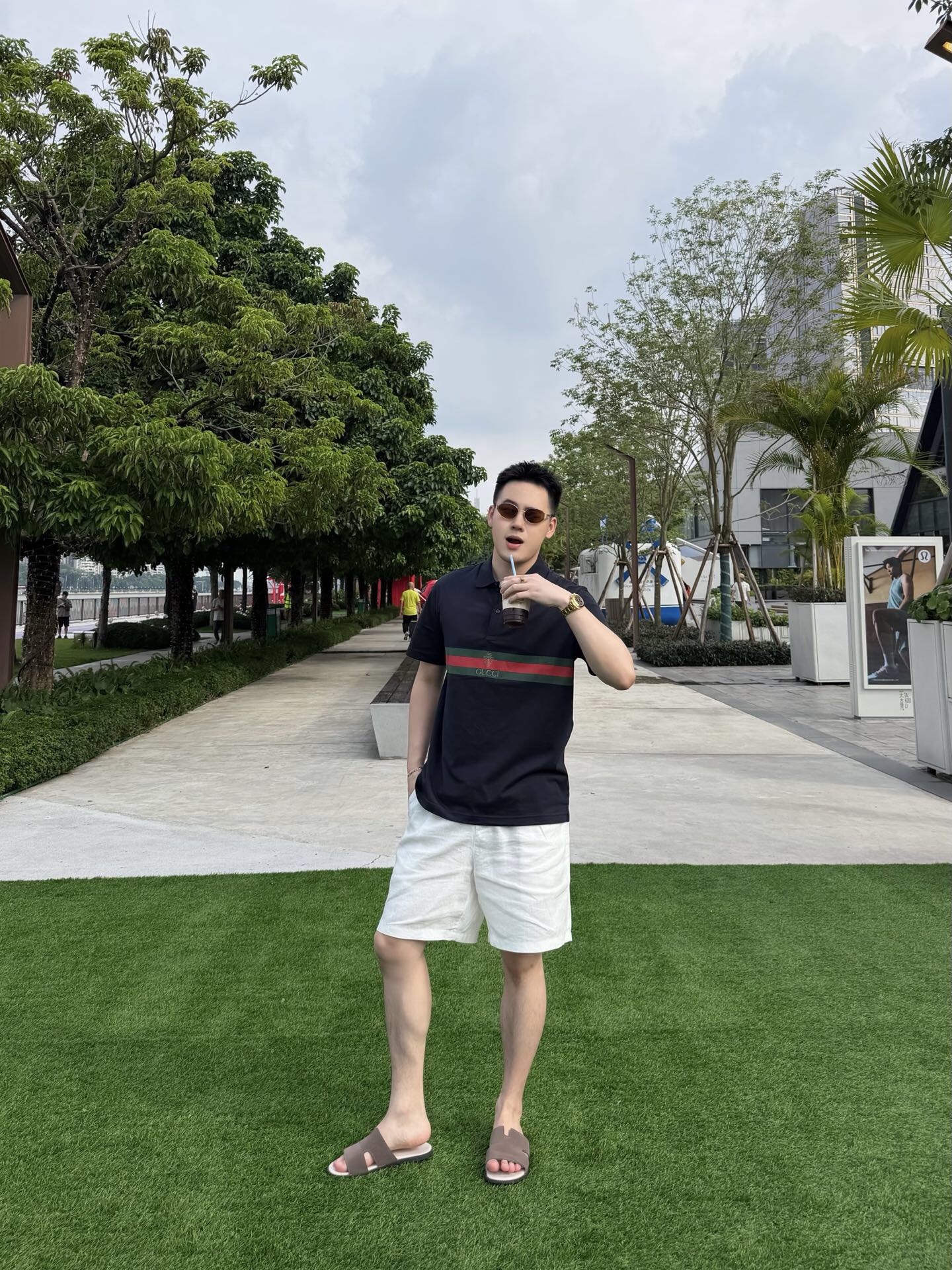 P289 深蓝徽标印花针织棉POLO · image 14