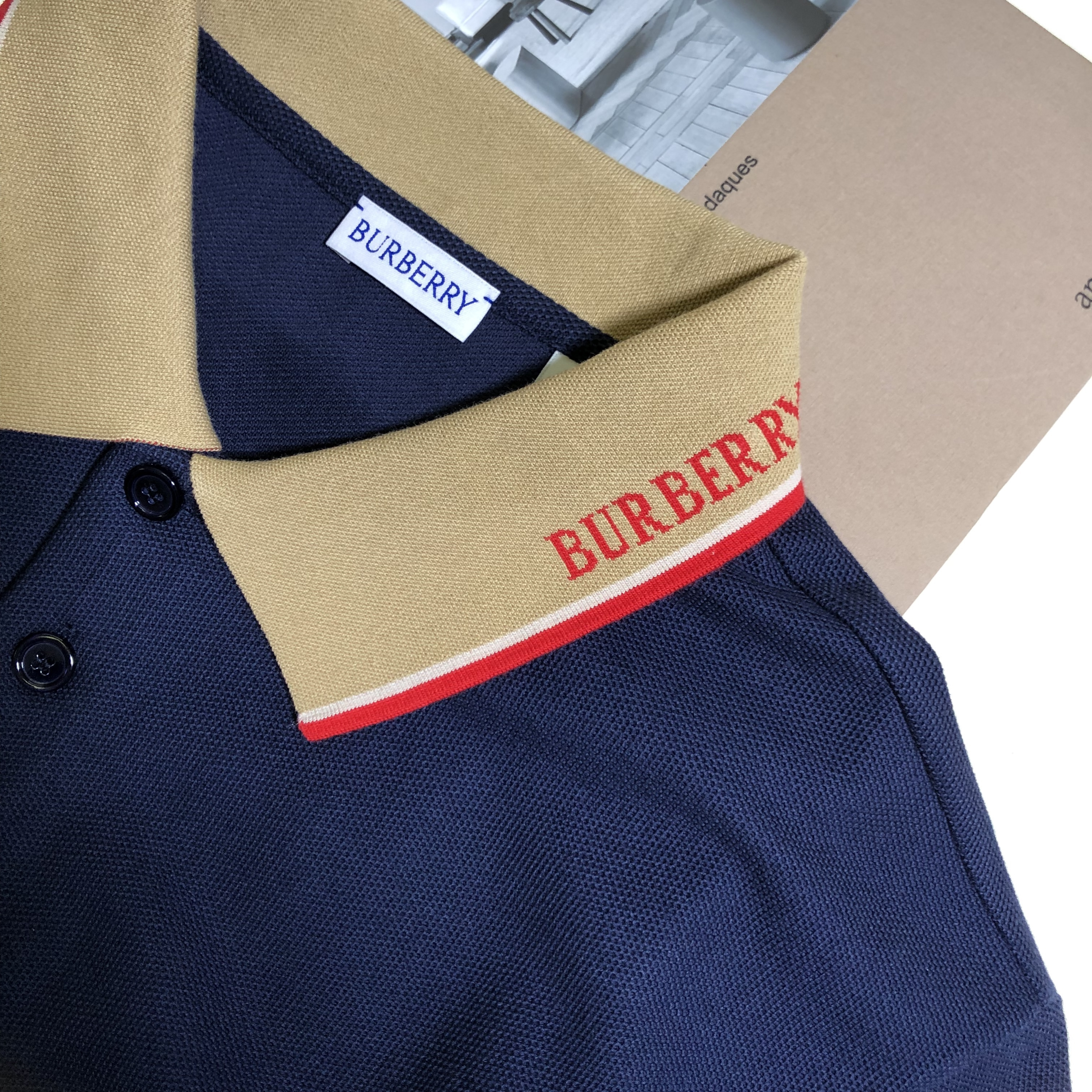 P299 War horse letter jacquard collar polo shirt · image 14