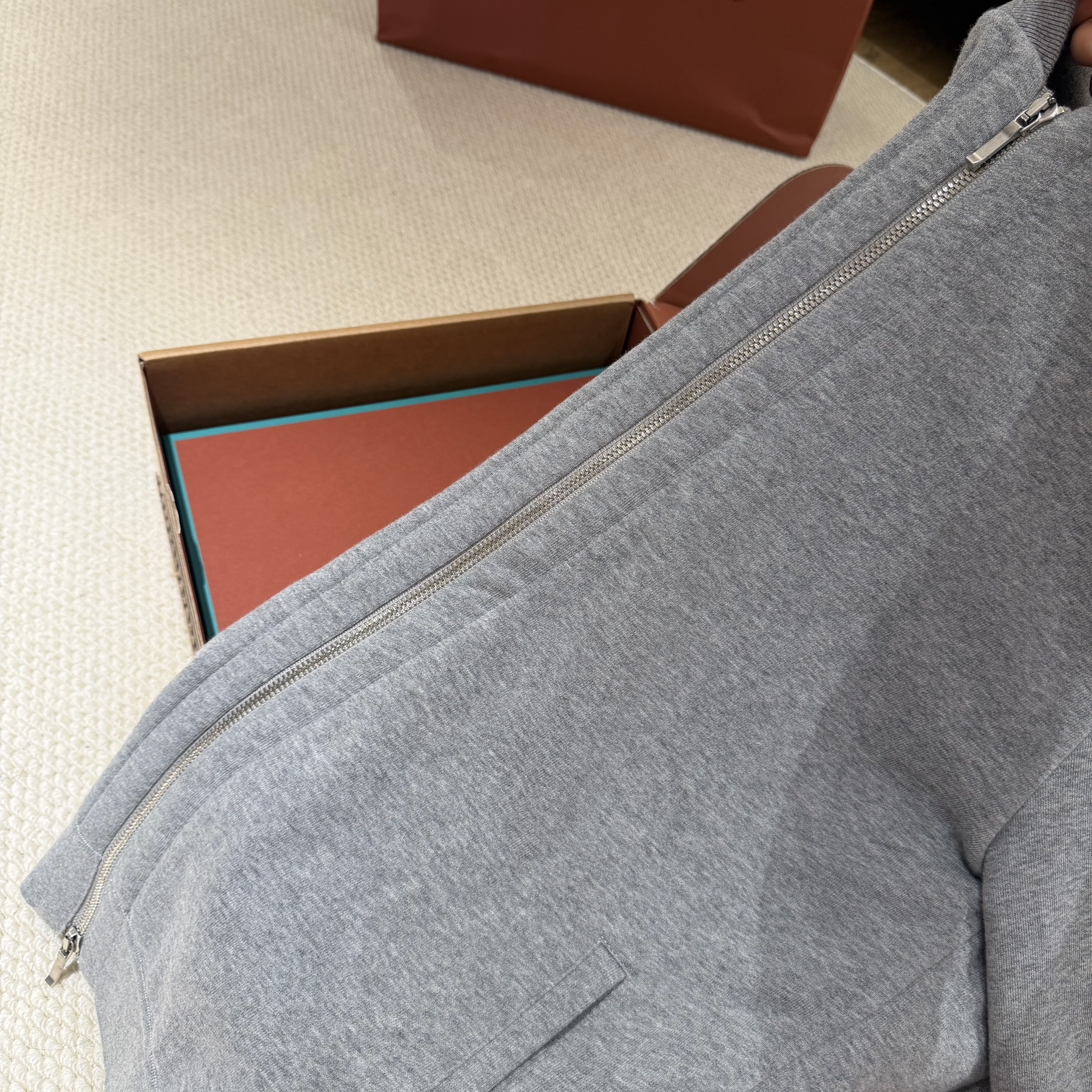 P499 Grey zipper cotton jacket · image 7