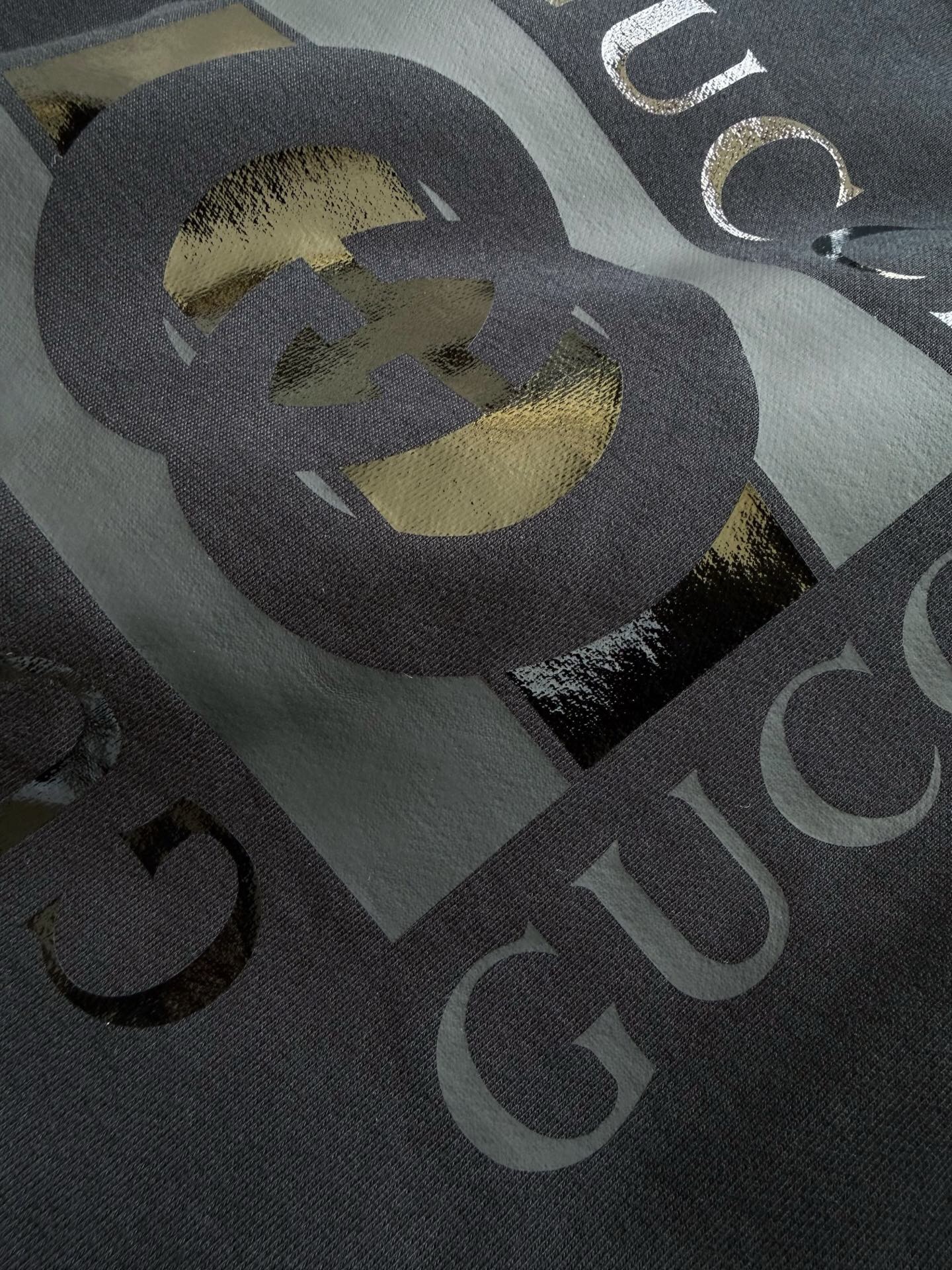 P389 Black Double G Large Print Hoodie · image 8