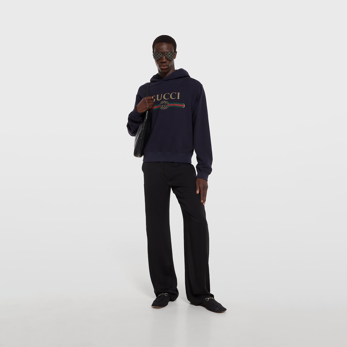 P389 Classic Interlocking Double G Printed Hoodie · image 12