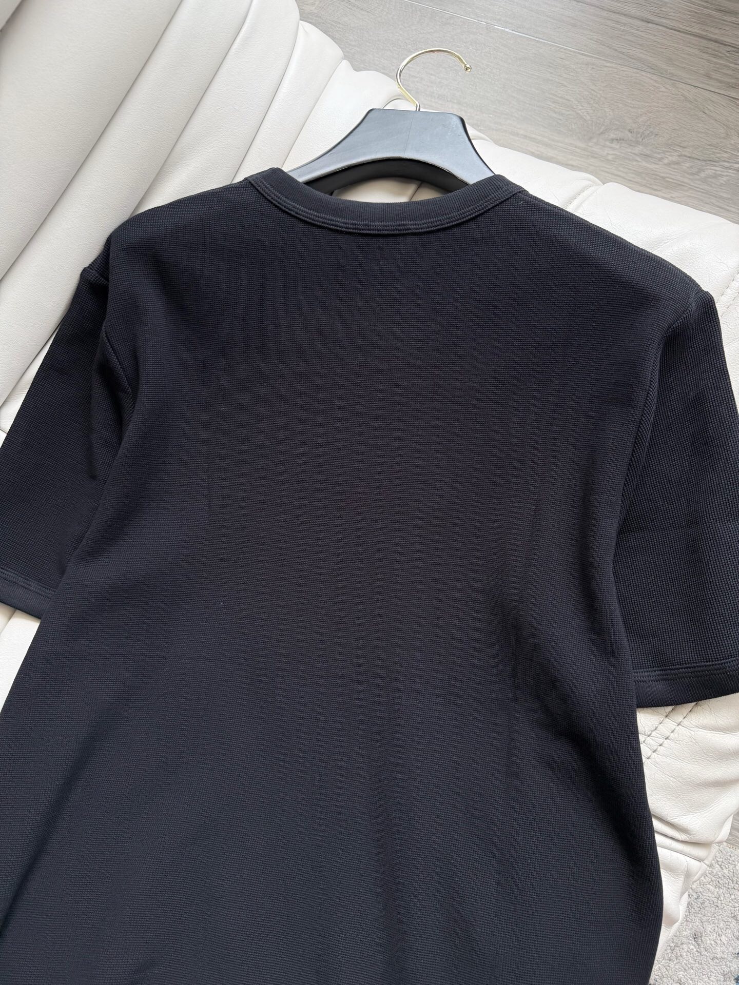 P239 Triangle Knitted Threaded Edge T-shirt · image 9
