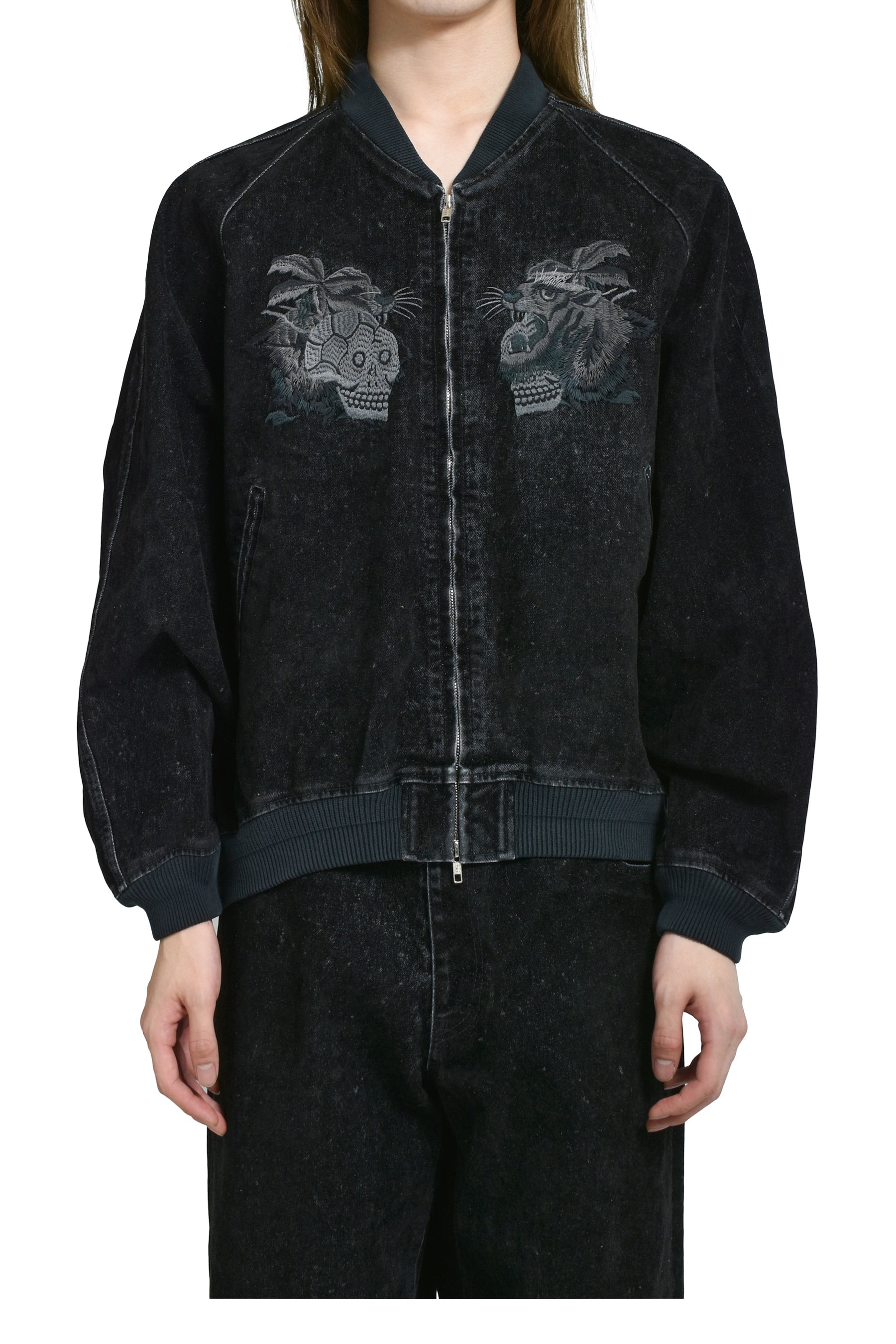 P469 Bat sleeve suede denim jacket · image 19