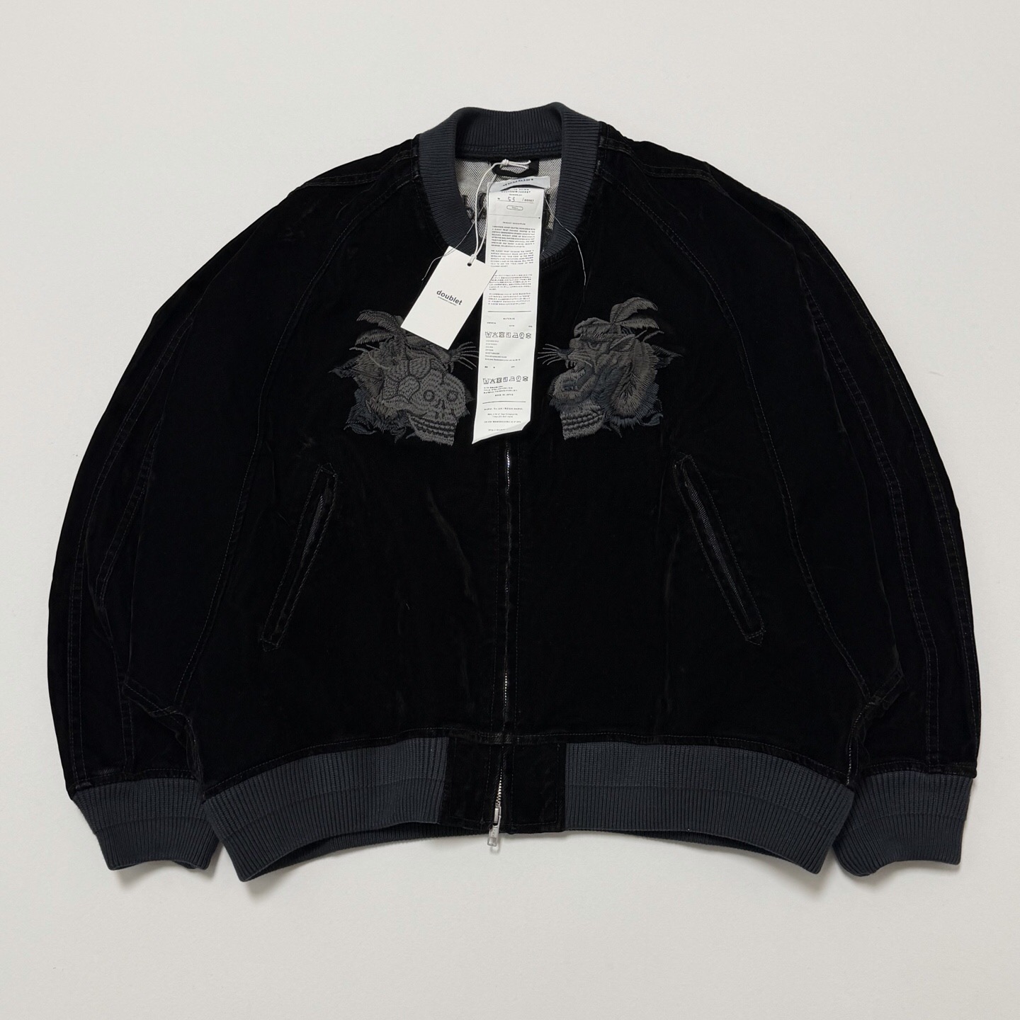 P469 Bat sleeve suede denim jacket · image 5
