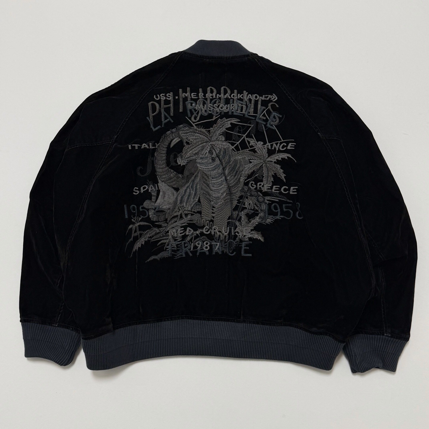 P469 Bat sleeve suede denim jacket · image 6